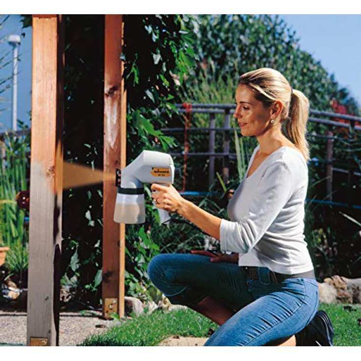 WAGNER Farbsprühsystem W 95 für lösemittelhaltige & wasserlösliche Farben im Innen- & Außenbereich, Behälter 600 ml, 10 m²-15 min, 70 W – Bild 6