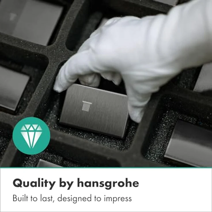 hansgrohe Tecturis S Duscharmatur für 1 Verbraucher, Brushed Black Chrome, flüsterleise mit Rückflussverhinderer und kratzbeständiger Oberfläche – Bild 2