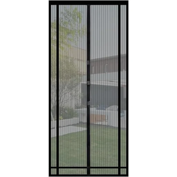 Sekey Insektenschutz-Tür, magnetisches Insektenschutznetz, zuschneidbar, einfache Montage ohne Bohren, 130x220cm für Balkon & Terrasse – Bild 1