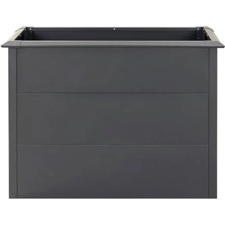 WESTMANN Hochbeet Metall Hochbeet Primus M, Anthrazit, 100x50x77 cm mit Schneckenkante und galvanisiertem Stahl – Bild 2