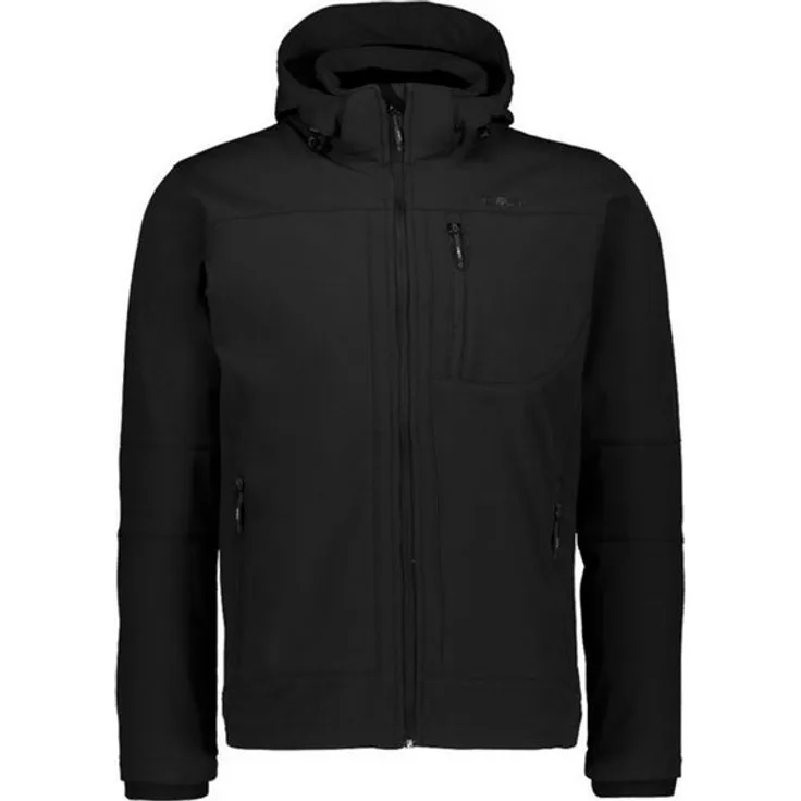 CMP Herren Softshelljacke mit Innenfleece Zip Hood, wasserdicht und atmungsaktiv, blau