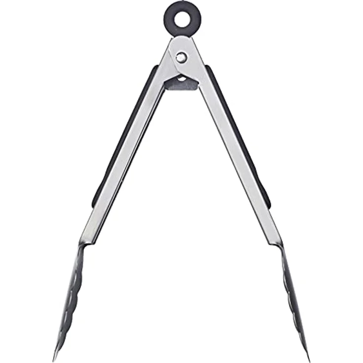 Westmark Grillzange + Servierzange, Mit Edelstahllaffen und gummierten Griffen, Länge: 20 cm, Rostfreier Edelstahl/Kunststoff, Classic Spezial Mini, Silber/Schwarz, 16232270 – Bild 4