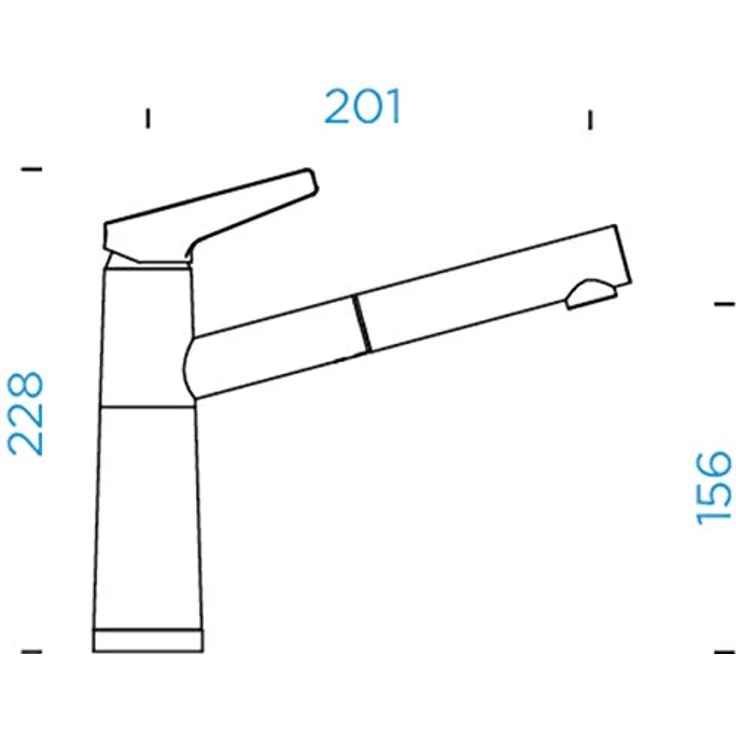 Schock SC-510 SB ND Niederdruck Küchenarmatur, ausziehbar mit Rückflussverhinderer, Schwenkbereich 120° – Bild 5