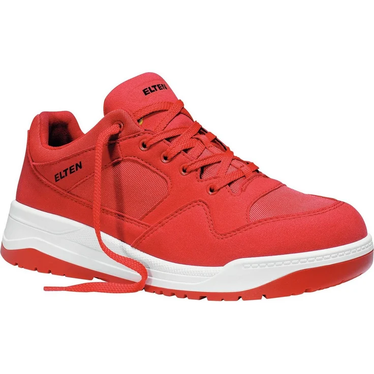 "ELTEN Sicherheitsschuh Halbschuh Maverick red Low, S3, ESD - Hydrophobierte Mikrofaser, Einlegesohle ESD PRO black" – Bild 1