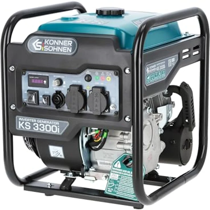 Könner & Söhnen KS 3300i Inverter Stromerzeuger, 3,3 kW reine Sinuswelle, tragbar, EURO 5, 25,5 kg – Bild 1