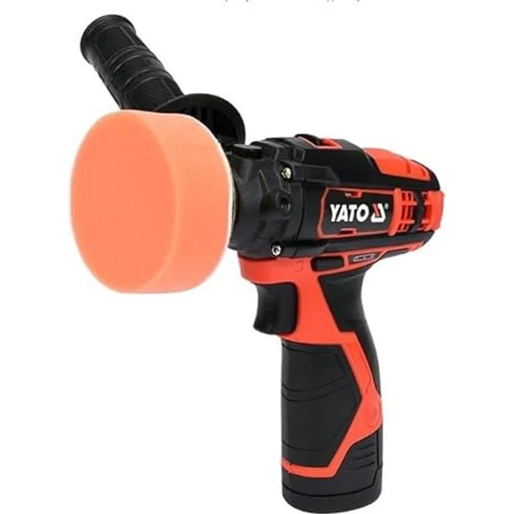 YATO Profi Mini Akku-Poliermaschine 80mm 12 V inkl. Akku und Ladegerät YT-82903 – Bild 4