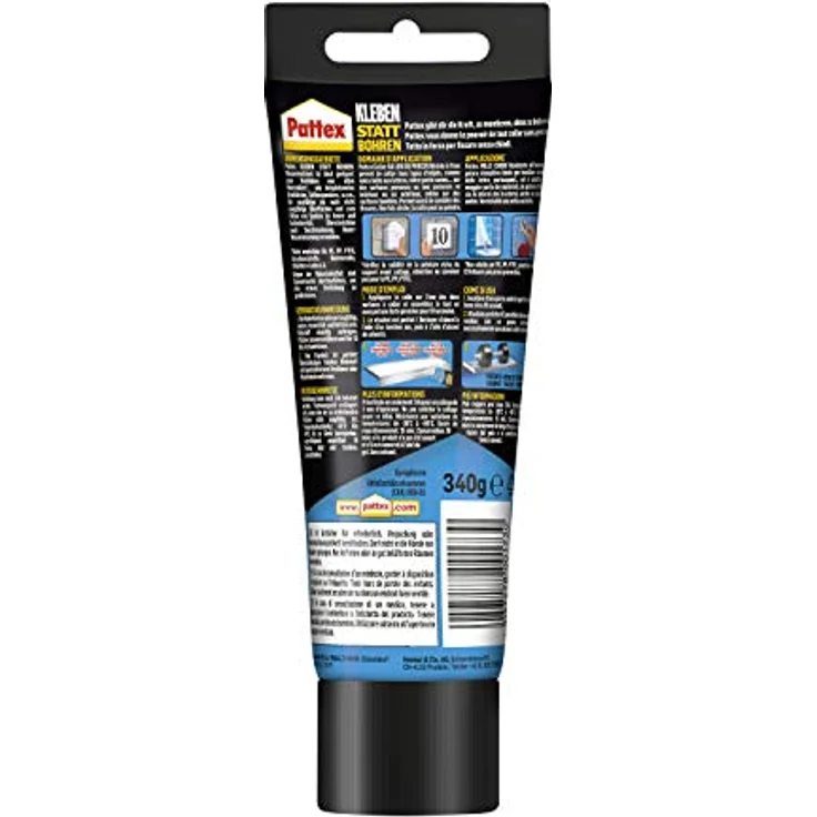 Pattex Montagekleber Kleben Statt Bohren Wasserresistent 340g - Preisvergleich – Bild 2