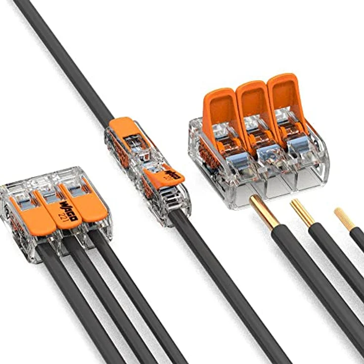 Wago Durchgangsklemme 221-2411, Hebelklemme für 2 Leiter, 0,2 mm² - 4 mm², 60 Stk. – Bild 7