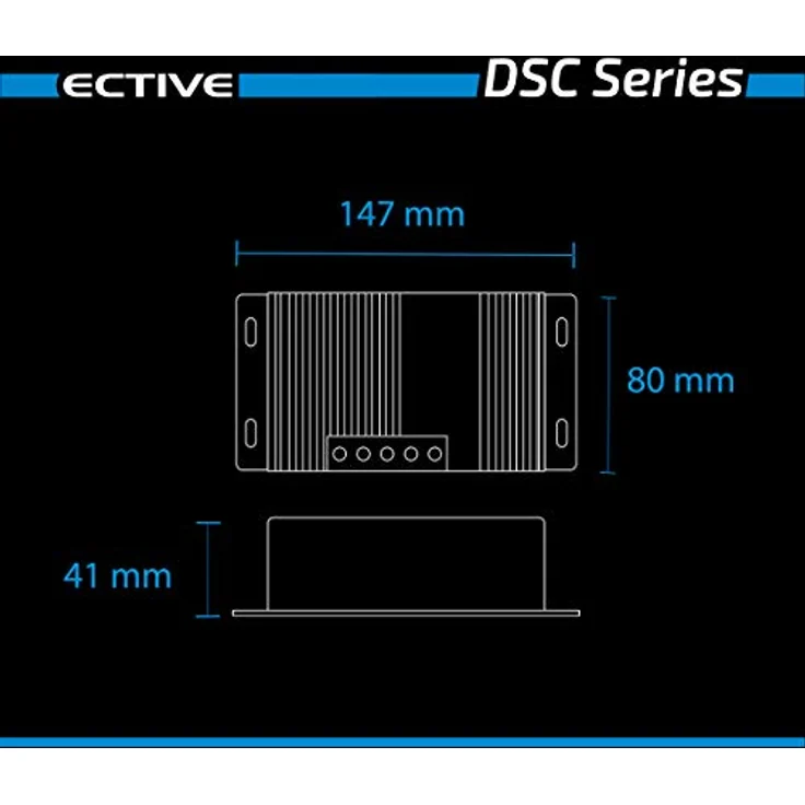 ECTIVE MPPT- Laderegler Dual DSC 25- 50V, 25A, 350 Wp, Bluetooth, Temperatursensor, PV Überlastungs- Überspannungsschutz-Solarregler, Ladegerät Controller, Solarkonverter, Solar Panel Regulator – Bild 3