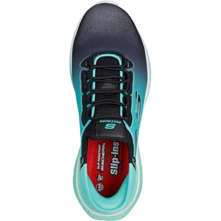 Skechers TILIDO-OMBRAY Damen S1P Sicherheitsschuh Sneaker, schwarz/teal, Größe 41 – Bild 3
