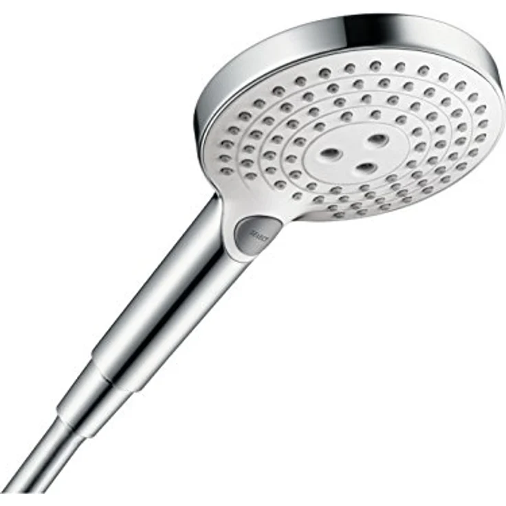 hansgrohe Raindance Select S 120 Duschkopf, 3 Strahlarten, Weiß/Chrom – Bild 1