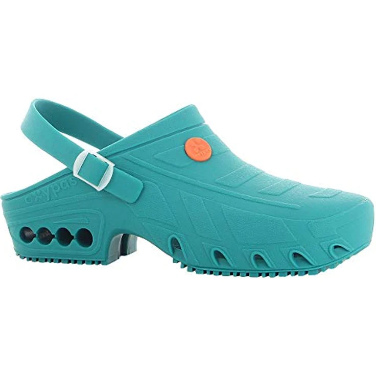 Safety Jogger OXYCLOG Clog, Sicherheitsschuhe mit SRA Rutschfestigkeit, autoklavierbar und ESD, Größe 35, Blau – Bild 1