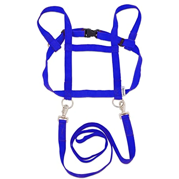 Betzold Sport Pferdegeschirr für Kinder, strapazierfähiges Nylon, verstellbar, inklusive Karabiner und Schnellverschluss – Bild 1