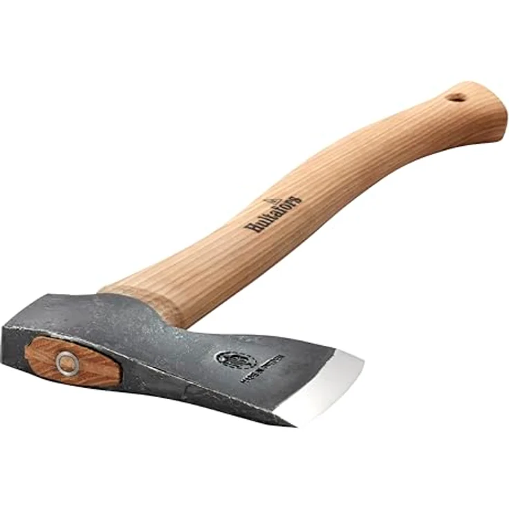 Hultafors Dvardala Forst- und Jagdaxt, 45 cm, 960 g, Carbonstahl, braun mit Klingenschutz – Bild 2