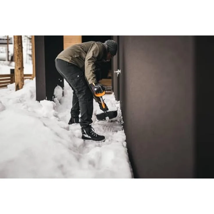 Fiskars X-Series Schneeschaufel, ergonomisch mit rutschfestem Griff und verstärktem Polymerblatt, kältebeständig bis -30ºC – Bild 3