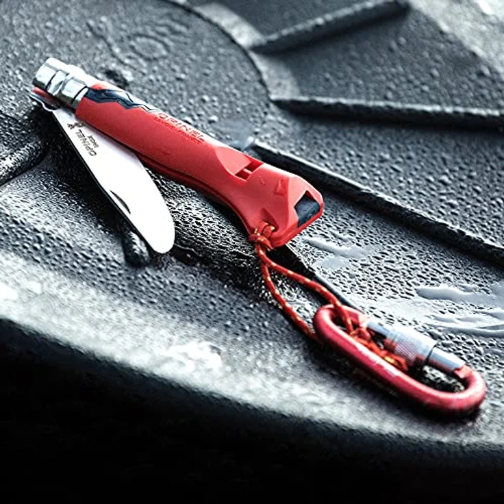 Opinel Outdoor Junior No. 07 Taschenmesser mit Pfeife rot – Bild 4