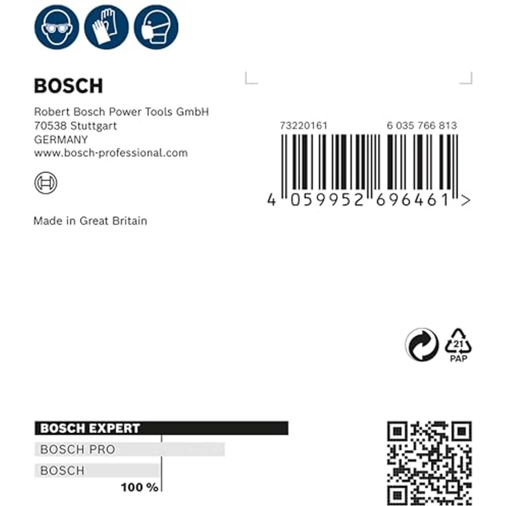 Bosch EXPERT W480 Web 1/4 Handschleifblatt für Hartholz, Ø 115x140 mm, Körnung 180 - Professional Zubehör Handschleifen – Bild 4