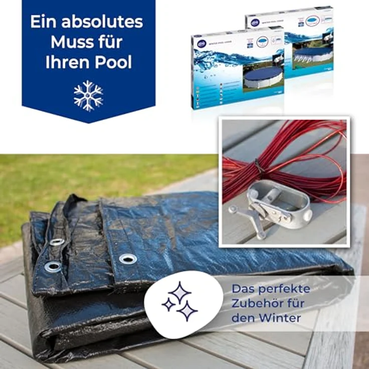 Gre CIPR351 - Cubierta de invierno para piscinas redondas, Ø3.5 m, 120 gr/m² – Bild 10