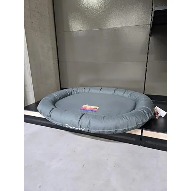 Flamingo Kissen Dreambay® Oval Petrol - Wasserabweisend und Waschbar - Abnehmbarer Bezug mit Reißverschluss - Nachhaltig – Bild 5