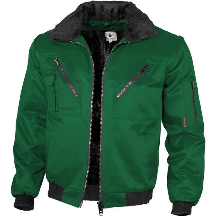 QUALITEX HIGH QUALITY WORKWEAR Pilotenjacke klassische 4-in-1 Arbeitsjacke aus Mischgewebe - ideale Übergangsjacke (1-St) mit 7 Taschen - Blickdicht - Strapazierfähig - Wärmend - Waschbar, in vielen verschiedenen Farben