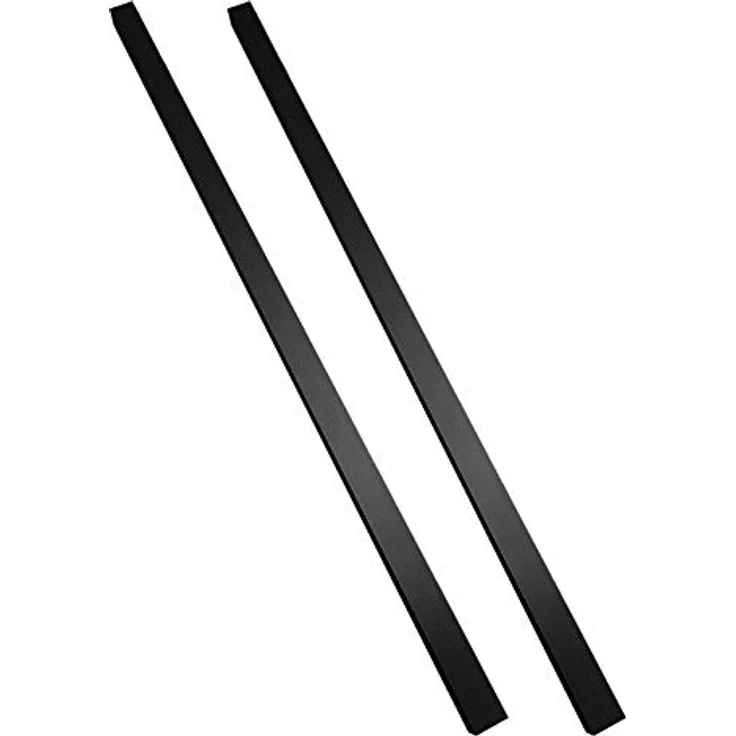 inova Holz-Schiebetür Komplettset 880 x 2035 mm, weiß mit schwarzem Beschlagset und Stabgriff, wartungsfreies Hängesystem, Made in Germany – Bild 4