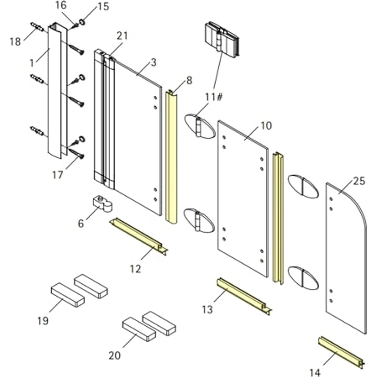 Schulte Premium Dichtungsset für Badewannenfaltwand Komfort, 3-teilig in Transparent - Wasserdichte Lösung für ein trockenes Duscherlebnis, E160257-99 – Bild 2