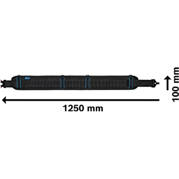 Bosch Professional Werkzeuggürtel 108, ergonomischer Gürtel mit gepolstertem Gürtelfutter, Länge: 1.250 mm – Bild 2