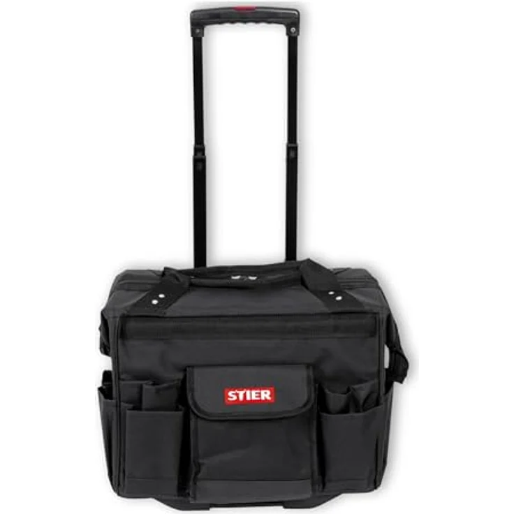 Stier Werkzeugtrolley Premium, 460 x 260 x 430 mm, robuster Tragegriff, Teleskopgriff, reißfestes Polyester – Bild 8