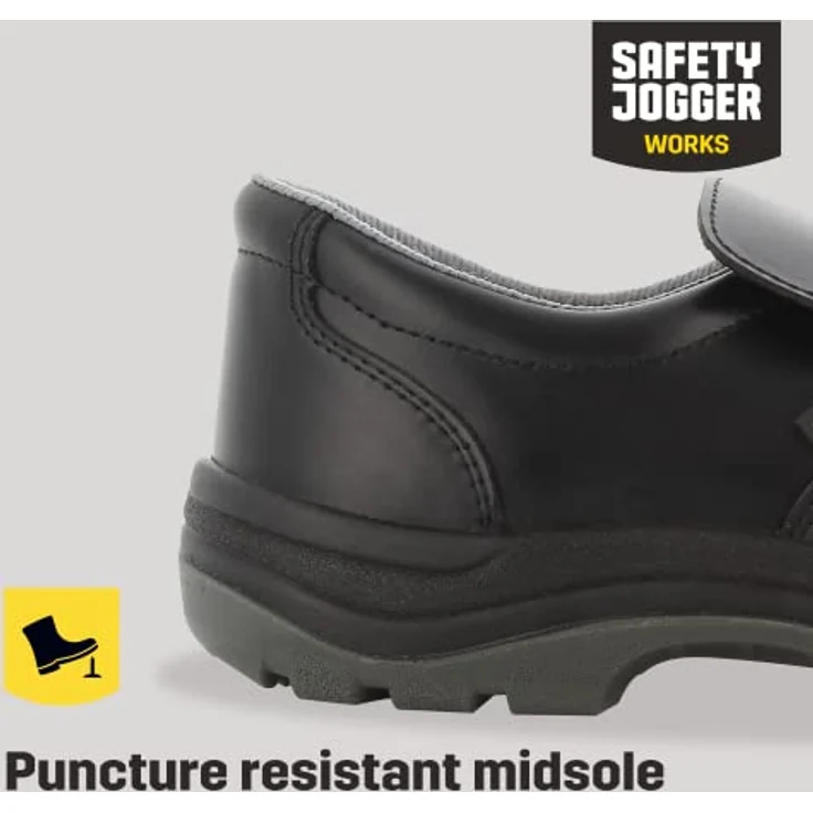 Safety Jogger X0600 S3 Sicherheitsschuh Leder, wasserdicht, Stahlkappe, öl- und kraftstoffbeständig – Bild 3