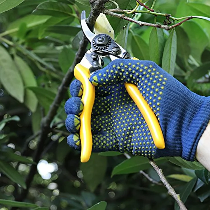 GRÜNTEK Z-19 Gartenschere, titanbeschichtete Allround-Pflanzenschere mit ergonomischem Design, 200mm Bypass für Linkshänder und Rechtshänder – Bild 4