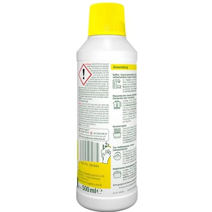 Heitmann Zitronensäure pure Reine Citronensäure, 1008288, flüssig, lebensmittelsauber, 500 ml – Bild 3