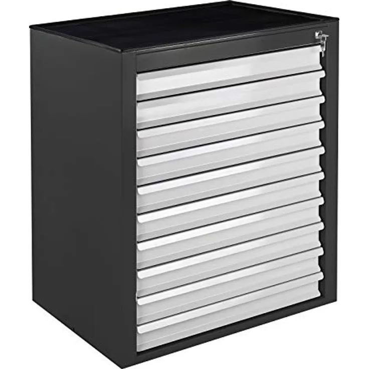 ADB Schubladenschrank Mammut 10 SL Maxi RAL7016/7035, aus Metall, für die Werkstatt als Werkzeugschrank, Hergestellt in der EU