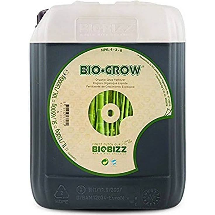 BioBizz 5L Bio-Grow Flüssigkeit, biologischer Pflanzendünger für üppiges Wachstum, geeignet für Pflanz- und Kokoserde – Bild 1