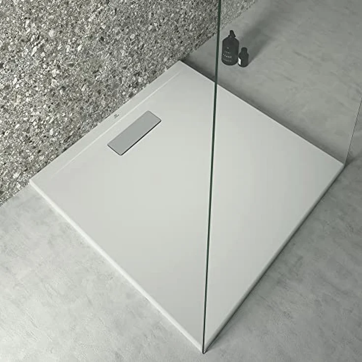 Ideal Standard Ultra Flat New, Duschwanne extraflach 80 cm x 80 cm, weiß, aus pflegeleichtem Sanitär-Acryl, für bodenebenen oder Halbeinbau – Bild 4
