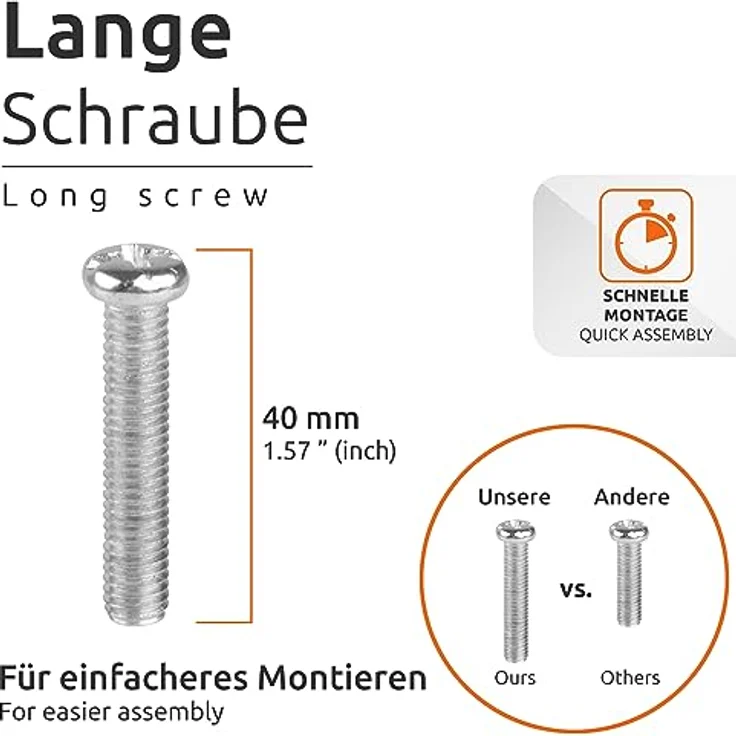 ECENCE Anschlagpuffer Stopper für Rollladen, 8er Set 40mm inkl. Schraube Grau, Endanschlag, Rollladen Schutz komplett – Bild 5
