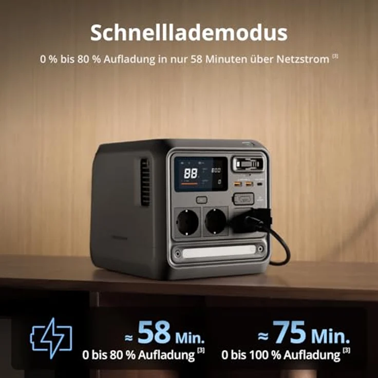DJI Power 1000 Mini, Powerstation mit 1008 Wh, 1000W Leistung, integriertem MPPT & 400W Kfz-Ladegerät – Bild 4