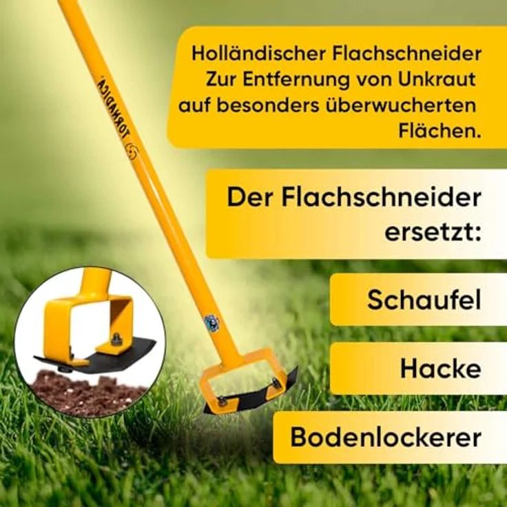 BEM TORNADICA holländische Hacke, Gartenhacke, Gartenwerkzeug, Gartengerät – Bild 5