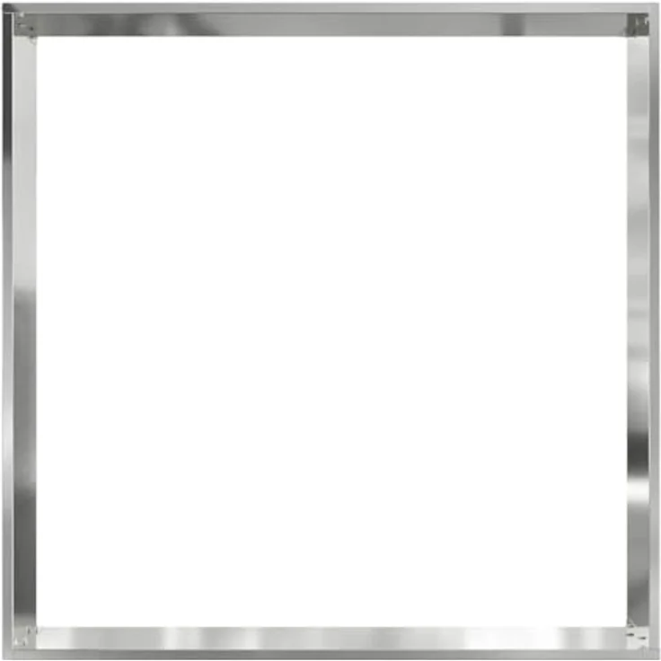vidaXL Beetumrandung Raseneinfassung aus verzinktem Stahl, quadratisch, 60 x 60 x 13 cm, Silber, wetterfest und langlebig – Bild 6