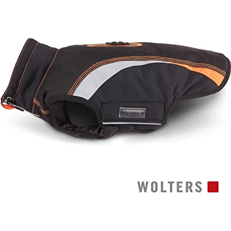 Wolters Cat & Dog Outdoorjacke Hundemantel Xtra Strong schwarz/grau mit neon-grün, wasser- und winddicht, atmungsaktiv und reflektierend – Bild 1