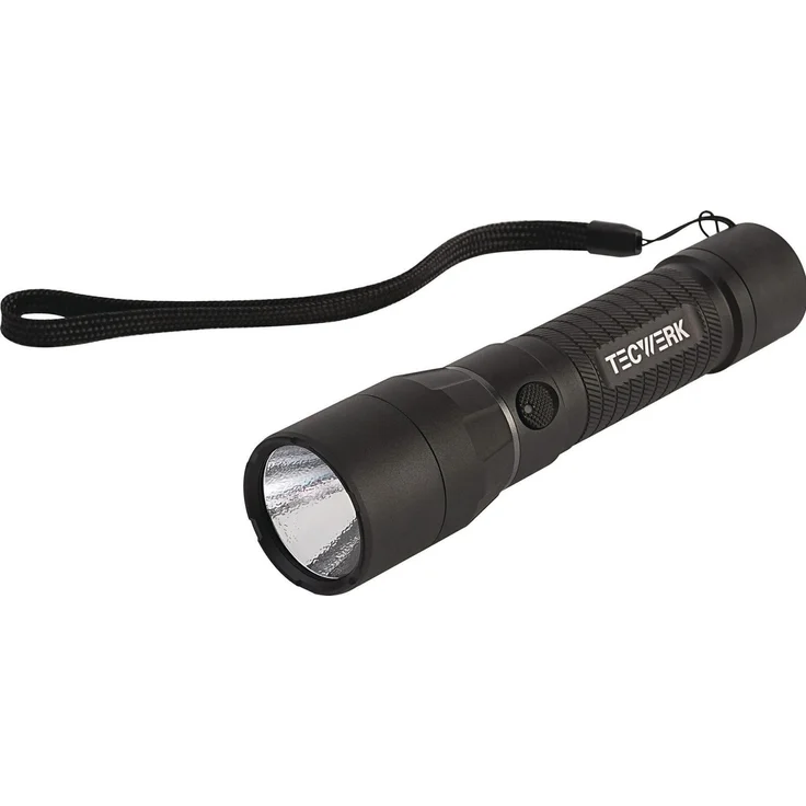 Tecwerk LED-Taschenlampe High Performance Torch, 3000 lm, 4 Leuchtstufen, schwarz