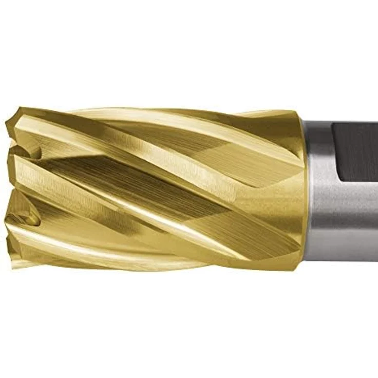 TERRAX by RUKO Kernbohrer Ø 12 mm, HSS-TiN Kronenbohrer mit Weldon-Schaft, für Magnetbohrmaschinen & Metall, titanbeschichtet, hohe Standzeit & präzise Kernbohrungen – Bild 4