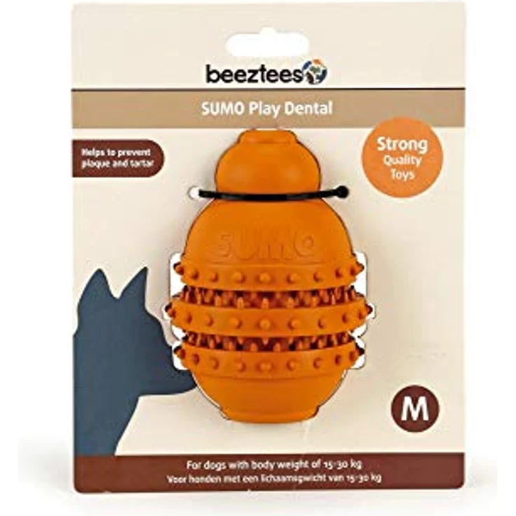 Beeztees Sumo Play Dental L: 10 cm B: 10 cm H: 15 cm L orange – Bild 2