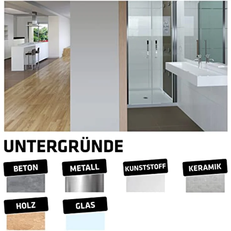 Sika Dichtstoff Sikasil C Transparent - ideal für Sanitär- und Baufugen - nicht korrosiv - geruchsarm - 300 ml – Bild 5