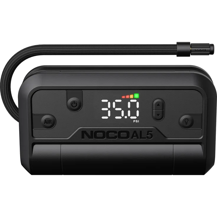 NOCO AL5, 5A Lithium Reifenpumpe mit 90-Watt-Motor, integriertem Drucksensor und Powerbank-Funktion, kompakt