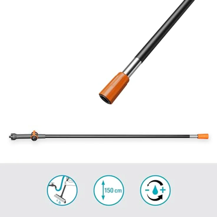 GARDENA Cleansystem Stiel M, wasserführend, erweiterter Aktionsradius – Bild 2