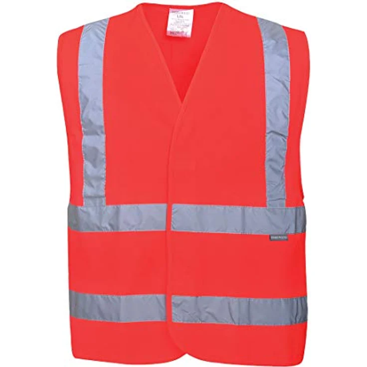 Portwest C470 Hi-Vis Weste mit Reflexstreifen, hochsichtbar, 100% Polyester, EN20471 zertifiziert – Bild 1