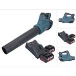 Bosch GBL 18V-750 Professional Akku Gebläse 18 V BITURBO Brushless, kabelloser Laubbläser mit 780 m³/h Volumenstrom und 198 km/h Luftgeschwindigkeit, inkl. 2x Akku 4,0 Ah + Ladegerät
