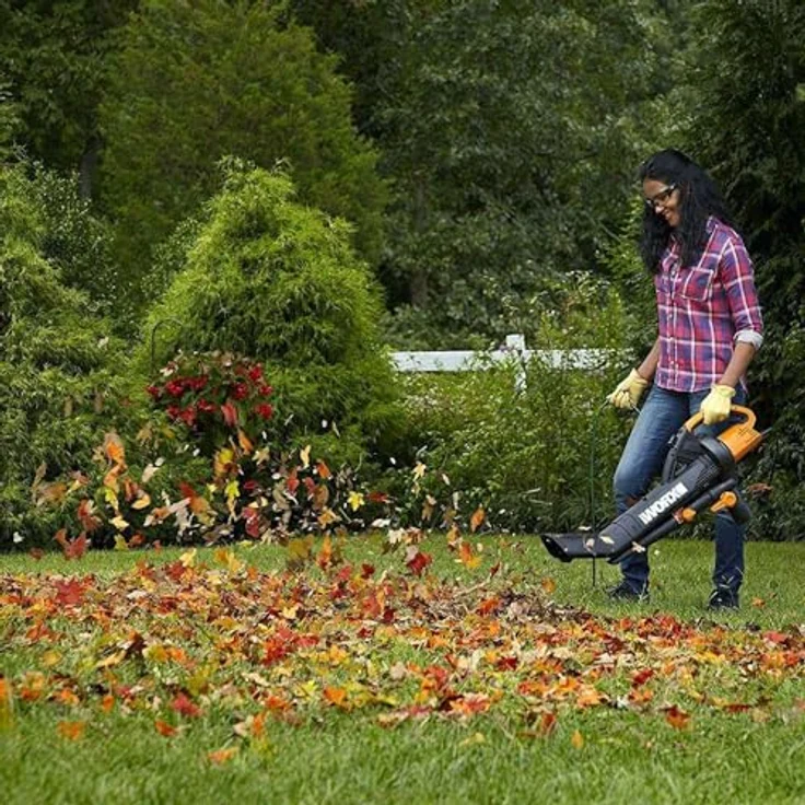 WORX WG505E Laubbläser und Laubsauger mit Mulcher 3000 W- Laubsauger 3-in-1 Gerät inkl. Fangsack Häckselfunktion 3000 Watt – Bild 9