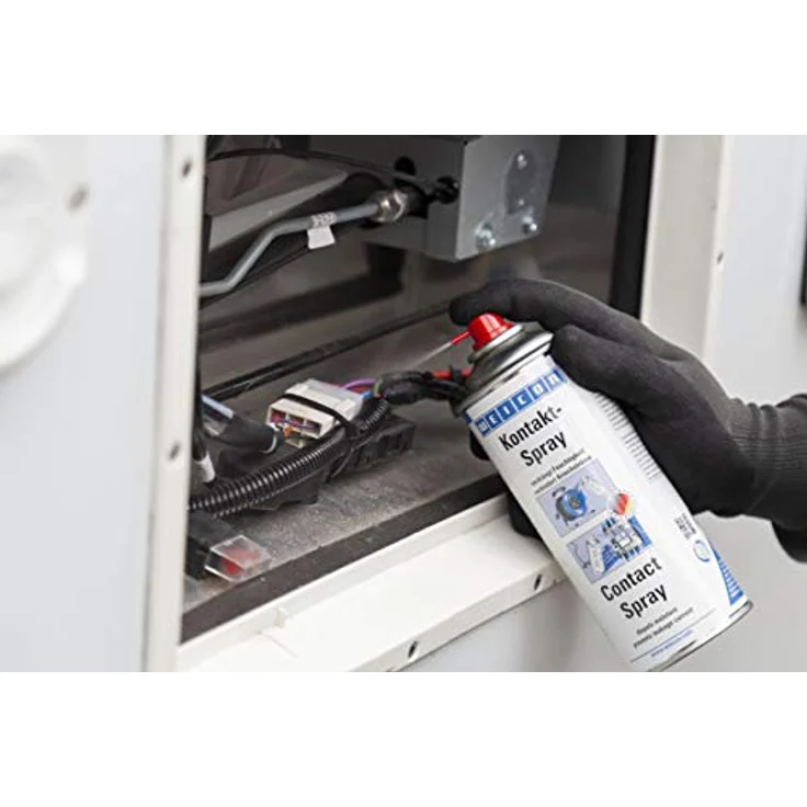 WEICON Kontakt-Spray 400 ml, Pflege- und Schutzmittel für elektronische Kontakte, transparent, Feuchtigkeitsverdrängung und Oxidationsschutz – Bild 5