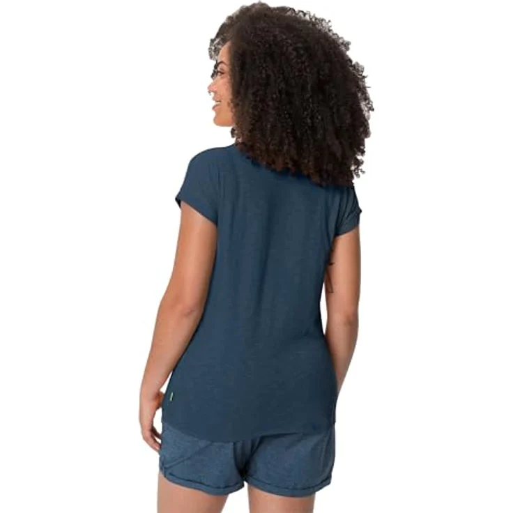 Vaude Moja IV Damen Shirt, bio Baumwolle, atmungsaktiv, blau, Größe S – Bild 4
